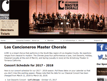 Tablet Screenshot of lcmasterchorale.com